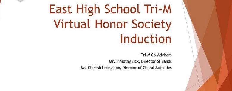 EHS Tri-M Virtual Music Honor Society Induction